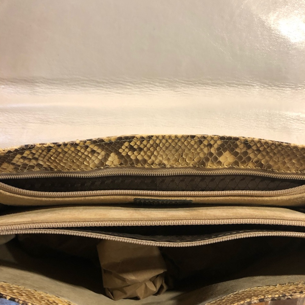 Genuine Python Snakeskin Western Purse Handbag Le… - image 7